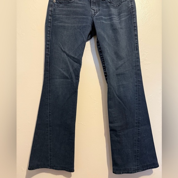 True Religion Dark Blue Flare Jeans Size 27 Y2K Retro Vintage Classic Pockets - Picture 7 of 16